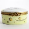 Picture of Limoges Porcelain Mouse/Rat Eating a Block of Cheese Trinket Box