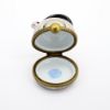 Picture of Retired Limoges Porcelain Chrome Tea Kettle Trinket Box