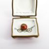 Picture of Retired Limoges Porcelain Cinderella's Glass Slipper on Pillow Trinket Box with Pumpkin Carriage Inside
