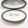 Picture of Limoges Porcelain Light Brown Cat with Pink Cup Trinket Box by Chamart