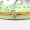 Picture of Limoges Porcelain Gray Kitten and Frog Trinket Box by Artoria