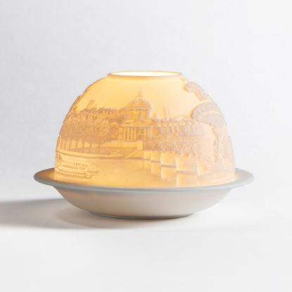 Picture of Bernardaud Porcelain 'Paris Along the Seine' Votivelight Candle Holder