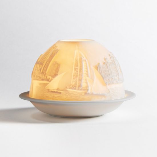 Picture of Bernardaud Porcelain 'New York by the Sea' Votivelight Candle Holder