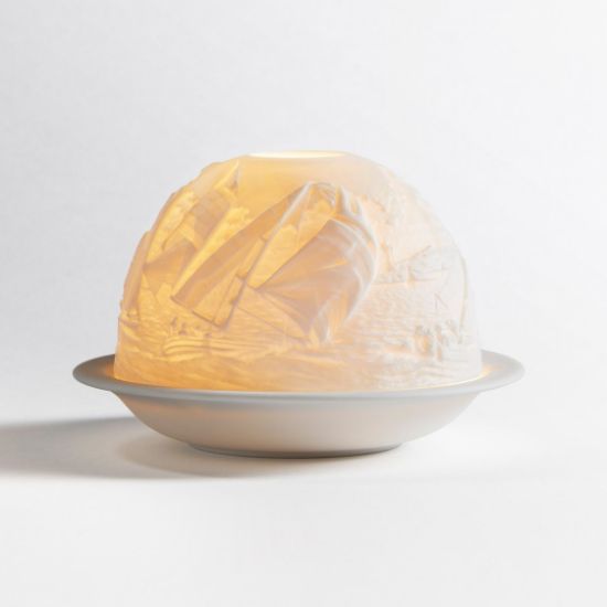 Picture of Bernardaud Porcelain 'Sailboats' Votivelight Candle Holder
