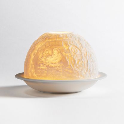 Picture of Bernardaud Porcelain 'Nativity' Votivelight Candle Holder