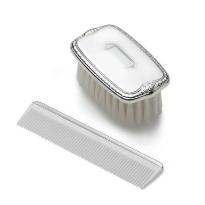 Picture of Empire Pewter Boys Shield Design Military Brush & Comb Set
