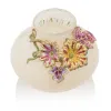 Picture of Jay Strongwater Holland Leaf and Flower Vase - Flora