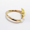 Picture of Custom 14k Yellow Gold, Diamond & Pearl Art Nouveau Woman's Face Bypass Ring