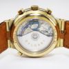 Picture of Bvlgari 18k Yellow Gold & Leather 'Rattrapante' Men's Watch 