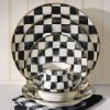 Picture of MacKenzie-Childs Set Of 4 Enameled Courtly Check Rimmed Soup Bowls