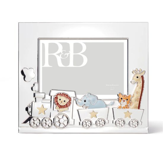 Picture of 'Animal Train' 5x7" Silver Plated Frame