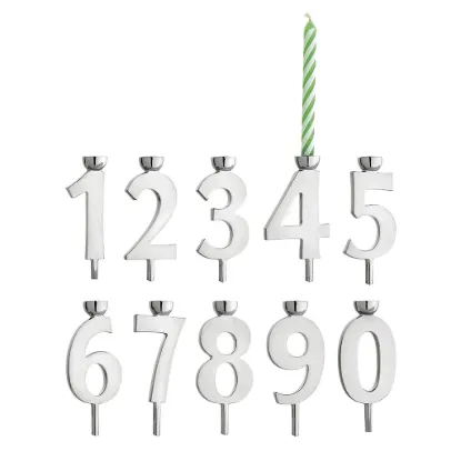 Picture of 'Let's Celebrate' 10-Piece Numbers Candleholder Set