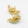 Picture of Vintage Crown Trifari Green Rhinestone Clip-On Earrings