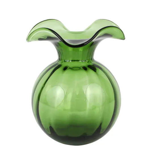 Picture of Vietri Hibiscus Glass Medium Bud Vase - Dark Green