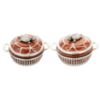 Picture of Rare Pair of Turtle Soup Ramekins with Sterling Silver Lids and Miniature Turtle Finials, Circa 1874–1909