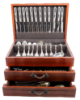 Picture of Olier & Caron of Paris 'Empire' 119-Piece Sterling Silver Flatware Set with Chest