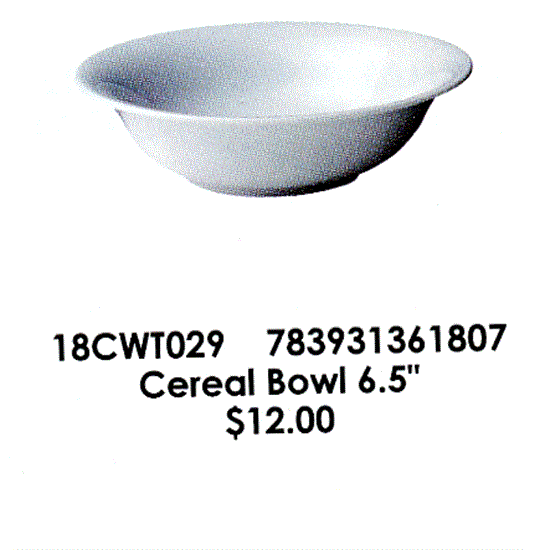 Picture of New Cereal Bowl