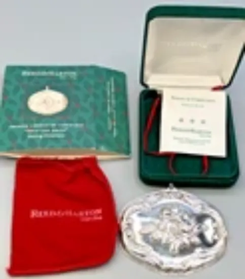 Picture of Reed & Barton Sterling Silver Songs of Christmas Ornament, "Deck the Halls" boxed