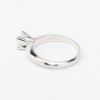 Picture of 14k White Gold .56Ct Princess Cut Diamond Solitaire Engagement Ring