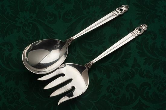 Picture of Salad Set All Silver