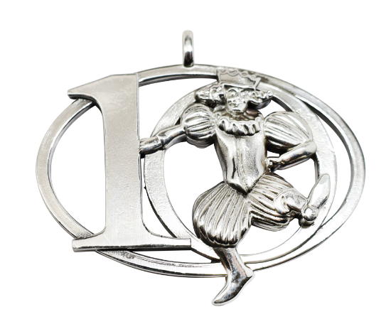 Picture of 12 Days of Christmas, Ten Lords A-Leaping Sterling Silver Ornament