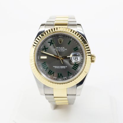 Picture of 18k Yellow Gold & Stainless Steel Men's Wimbledon Oyster  Rolex 