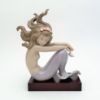 Picture of Lladro ,Set Of 3 Mermaids With Wooden Stands. 1413 (Illusion), 1414 (Fantasy), & 1415 (Mirage)
