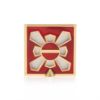 Picture of Jay Strongwater Leland  Pavé Corner Square Frame - Ruby