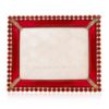 Picture of Jay Strongwater Emilia Stone Edge Frame - Ruby