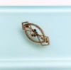 Picture of Victorian Era 14K Yellow Gold Filigree, Diamond & Seed Pearl Brooch