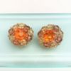Picture of 1950'S Marvella Orange, Yellow & Topaz Crystal Necklace & Clip-On Earring Set