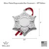 Picture of Wallace 2024 12th Edition Silver Plated Engravable Star Ornament