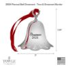 Picture of 2024 45th Edition Towle Pierced Bell Silver Plate Ornament