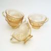 Picture of Vintage 16-Piece Fostoria Etched Glass 'June Yellow' Dinnerware Set