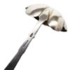 Picture of Antique Gorham Sterling Silver Gravy Ladle with Japanese Peacock Motif Handle & Bright Cut Bowl