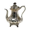 Picture of Antique 1827 English Sterling Silver Coffee Pot with Flower Finial & Shell & Flower Feet by Waterhouse & Son, Birmingham