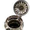 Picture of Antique 1827 English Sterling Silver Coffee Pot with Flower Finial & Shell & Flower Feet by Waterhouse & Son, Birmingham
