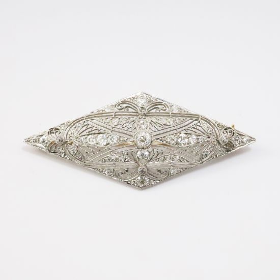 Picture of Platinum Edwardian Diamond Brooch 