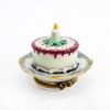 Picture of Limoges Porcelain Raspberry Cheesecake Birthday Cake on Plate Trinket Box 
