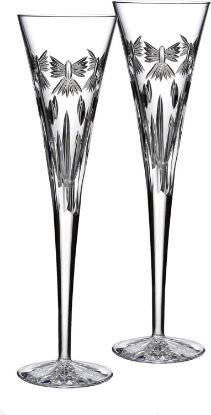 Picture of Waterford Times Square 2013 'Let There Be Peace' Pair of Champagne Toasting Flutes