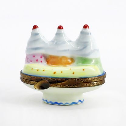 Picture of Limoges Porcelain Banana Split Trinket Box  