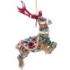 Picture of Jay Strongwater Santa's Reindeer 'Comet' Blown Glass Ornament - Fifth in Series