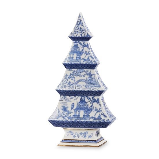 Picture of Large Blue Chinoiserie Christmas Tree