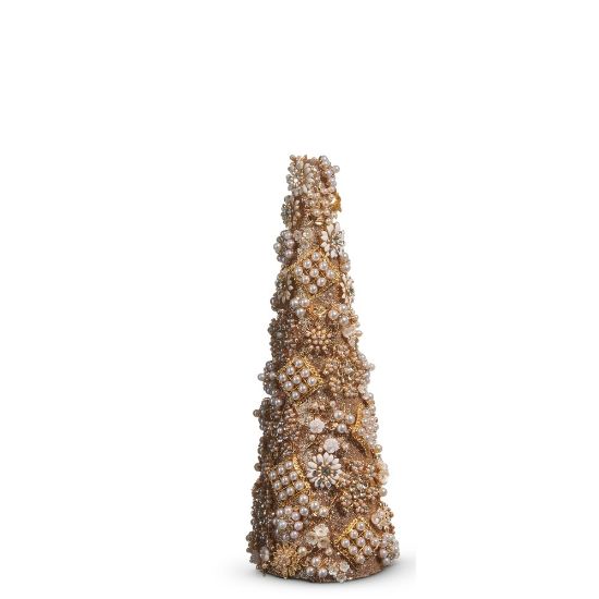 Picture of 13" Golden Jewel & Pearl Christmas Tree