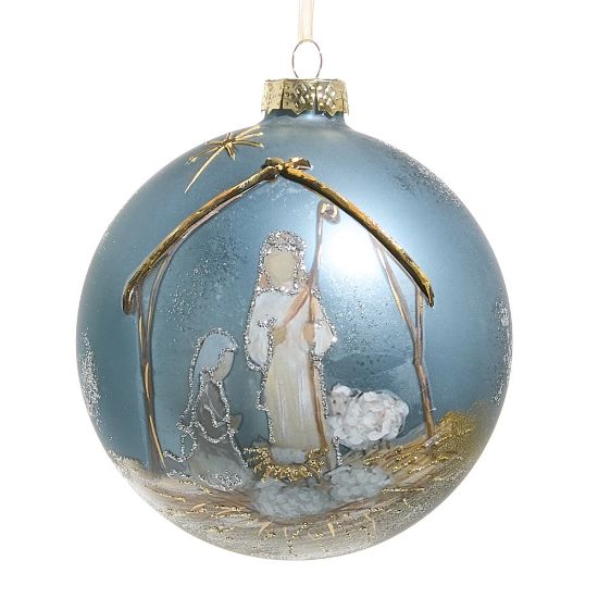 Picture of Blown Glass 'Holy Night' Ornament