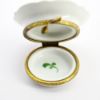 Picture of Limoges Porcelain Slice of Apple Pie on Plate with Spoon Trinket Box