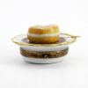 Picture of Limoges Porcelain Paris-Brest Pastry on Plate with Spoon Trinket Box
