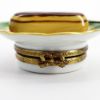 Picture of Limoges Porcelain Chocolate Eclair on Plate with Spoon Trinket Box