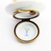 Picture of Limoges Porcelain Strawberry Charlotte, Ladyfinger Cake on Plate Trinket Box  