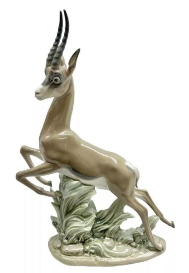 Picture of Lladro Gazelle Leaping Figurine